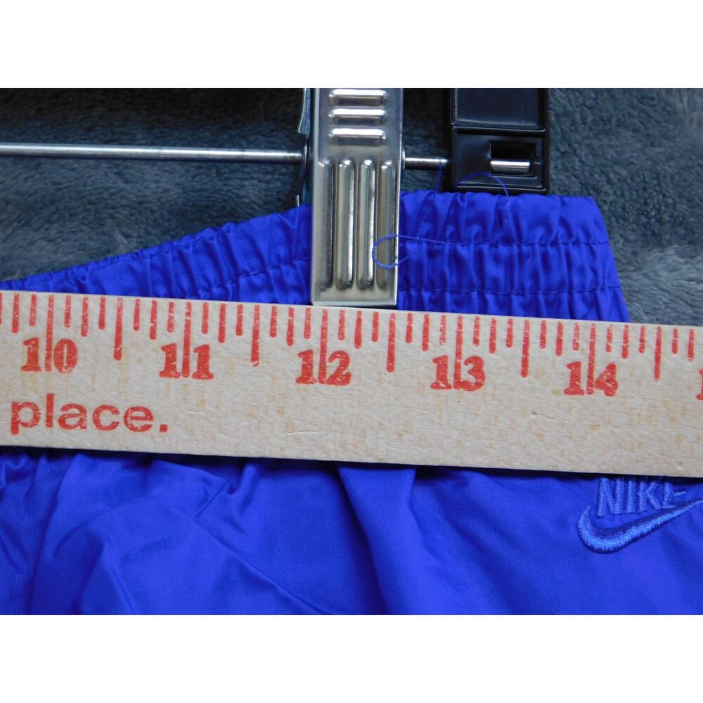 Nike Pants Mens L Blue Track Pants Woven Elastic Waist Pockets 28x30 Lightweight - Picture 4 of 6